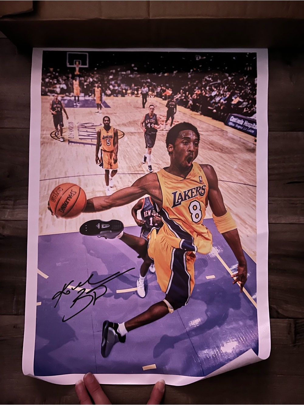 Lakers Kobe Bryant #8 Basketball Poster - Yellow